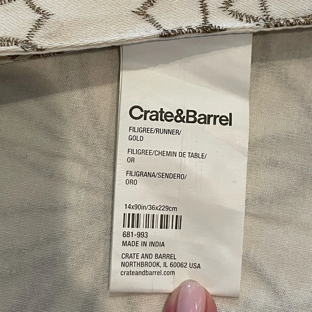 Crate & Barrel Table Runner